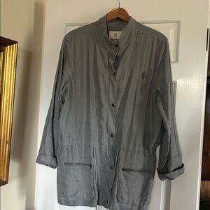 Artisan NY Gray Linen Jacket